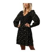 Enerica Lange Mouw Jurk Zwart Envii , Black , Dames