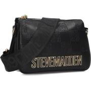 Zwarte Leren Schoudertas Bminiroy Steve Madden , Black , Dames