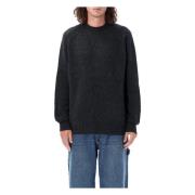 Antraciet Wol Gebreide Crewneck Trui Isabel Marant , Black , Heren