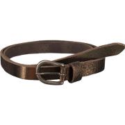 Donker Gouden Suède Riem met Metallic Print Legend , Brown , Dames