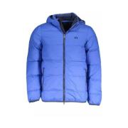 Blauwe Elite Jas met Afneembare Capuchon La Martina , Blue , Heren