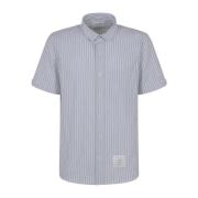 Short Sleeve Shirts Thom Browne , Blue , Heren