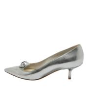 Pre-owned Leather heels Dior Vintage , Gray , Dames