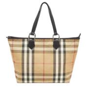 Pre-owned Fabric totes Burberry Vintage , Beige , Dames