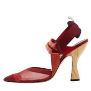 Pre-owned Canvas heels Fendi Vintage , Red , Dames