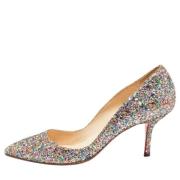 Pre-owned Fabric heels Christian Louboutin Pre-owned , Gray , Dames