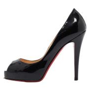 Pre-owned Leather heels Christian Louboutin Pre-owned , Black , Dames