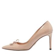 Pre-owned Leather heels Prada Vintage , Beige , Dames