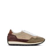 Leren Sneakers Beige Wit Bruin Hogan , Multicolor , Heren