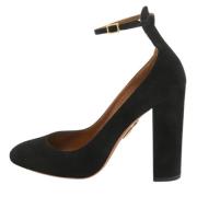 Pre-owned Suede heels Aquazzura Pre-owned , Black , Dames