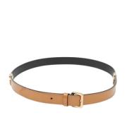 Pre-owned Leather belts Louis Vuitton Vintage , Beige , Dames