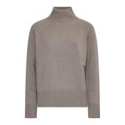 Comfortabele Sweaters Allude , Beige , Dames