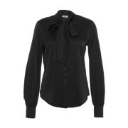 Zwarte Shirts Aw24 Himon's , Black , Dames