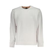 Geborsteld Katoenen Sweatshirt met Logo Applicatie Hugo Boss , White ,...