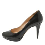 Pre-owned Leather heels Prada Vintage , Black , Dames