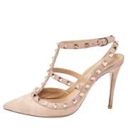 Pre-owned Leather heels Valentino Vintage , Pink , Dames