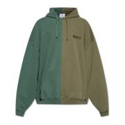 Sweatshirt met logo Vetements , Green , Heren