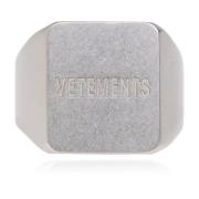 Logo ring Vetements , Gray , Unisex