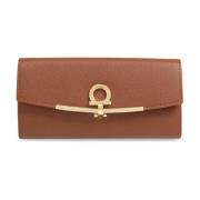 Leren Portemonnee Salvatore Ferragamo , Brown , Dames