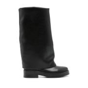 Zwarte Laagjes Mid-Calf Laarzen Casadei , Black , Dames