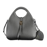 Elegante zwarte leren handtas met afneembare band Coccinelle , Black ,...