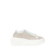 Eco Beige Sneakers Stijl Casadei , Beige , Dames