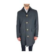 Tijdloze marineblauwe trenchcoat voor elegante stijl Aquascutum , Blue...