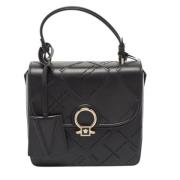 Pre-owned Leather handbags Versace Pre-owned , Black , Dames