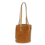 Pre-owned Leather totes Louis Vuitton Vintage , Beige , Dames