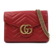 Pre-owned Leather gucci-bags Gucci Vintage , Red , Dames