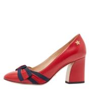 Pre-owned Leather heels Gucci Vintage , Red , Dames