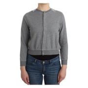 Grijze Korte Gebreide Jas Katoenmix Ermanno Scervino , Gray , Dames