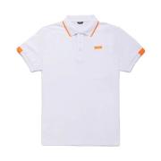 Elegant Poloshirt met Contrast Kraag RefrigiWear , White , Heren