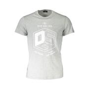 Grijs korte mouw ronde hals t-shirt Diesel , Gray , Heren