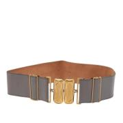 Pre-owned Leather belts Fendi Vintage , Gray , Dames