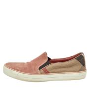 Pre-owned Canvas sneakers Burberry Vintage , Pink , Dames