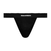 String met logo Dsquared2 , Black , Dames