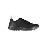 Dynamische zwarte sneakers met eco-leren details Carrera , Black , Her...