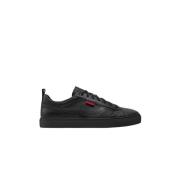 Zwarte lage sneakers Hugo Boss , Black , Heren