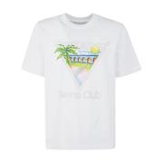 Tennis Club Icon T-Shirt Casablanca , White , Heren