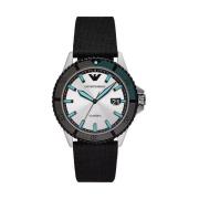 Elegante Diver Collection Herenhorloge Emporio Armani , Black , Heren