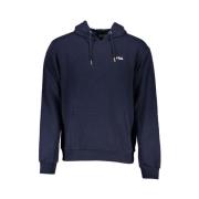 Blauw capuchon sweatshirt van katoenmix Fila , Blue , Heren