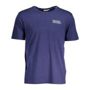 Klassiek Logo Print Katoenen T-shirt Fila , Blue , Heren