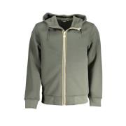 Sportieve hoodie met rits en zakken K-Way , Green , Heren