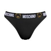 Logo slip Moschino , Black , Dames