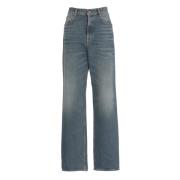 Blauwe Katoenen Flared Jeans voor Vrouwen Golden Goose , Blue , Dames