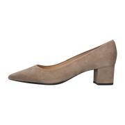 Taupe Suede Pump Hakken Unisa , Beige , Dames