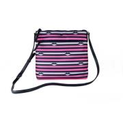 Platte Nylon Crossbody Tas Roze Multi Kate Spade , Multicolor , Dames