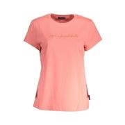 Stijlvol Roze Biologisch Katoenen T-shirt North Sails , Pink , Dames