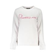 Geborduurde Sweatshirt met Lange Mouwen Cavalli Class , White , Dames